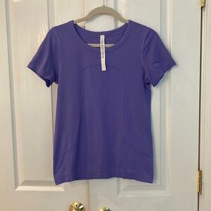 Lululemon Purple Short Sleeve Top Size 6.